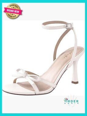 Strappy Kitten Heels Open Toe Ankle Strap Bow Heels Wedding Dress Shoes
